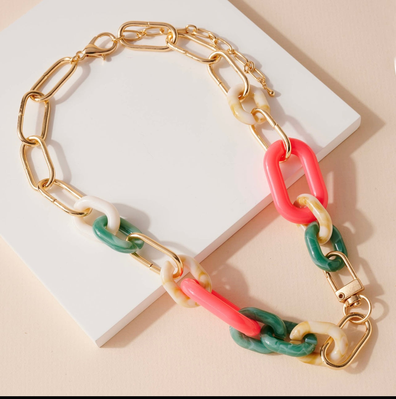 Chunky Acetate Chain Necklace